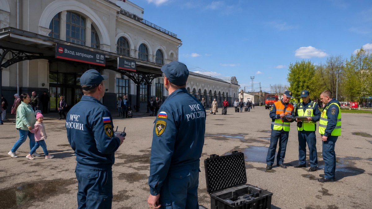 В Уфе на железнодорожном вокзале пройдут учения с БПЛА на случай теракта