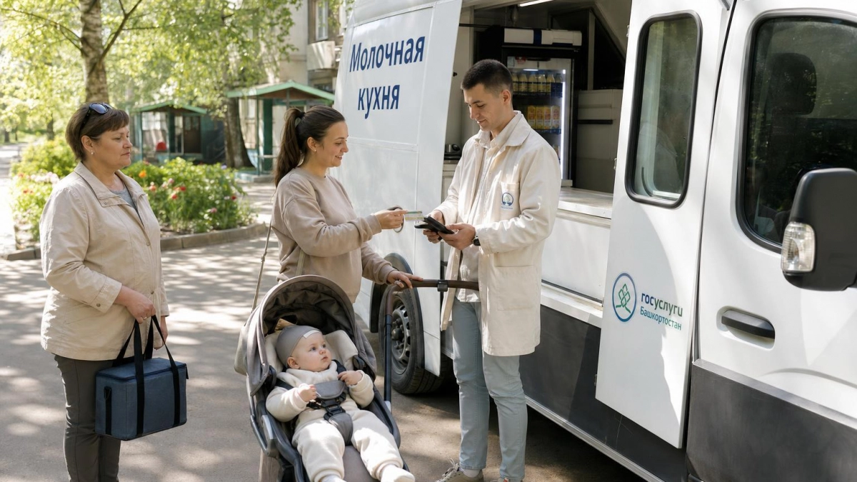 В Уфе автолавка заменила стационарный пункт «Молочной кухни»