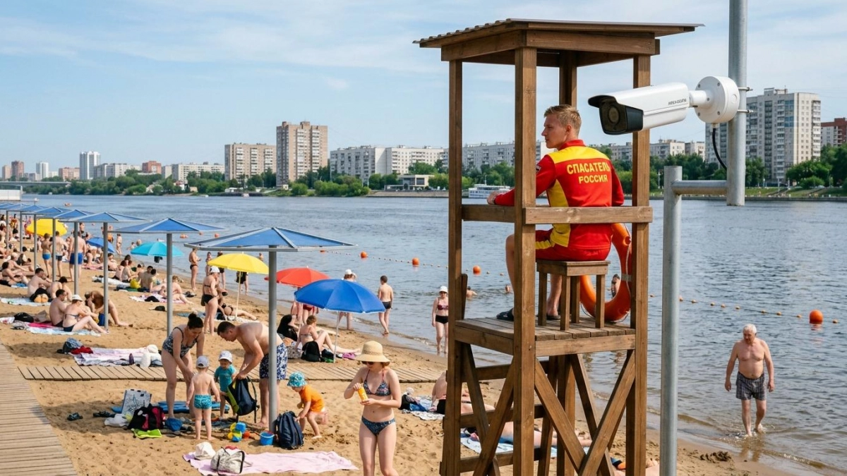 В Уфе камеры с ИИ следят за купающимися и предупреждают спасателей
