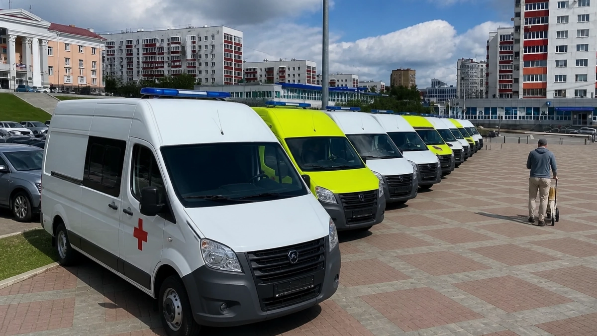 Больницы Башкирии получили 21 новую машину скорой помощи на 122 млн рублей