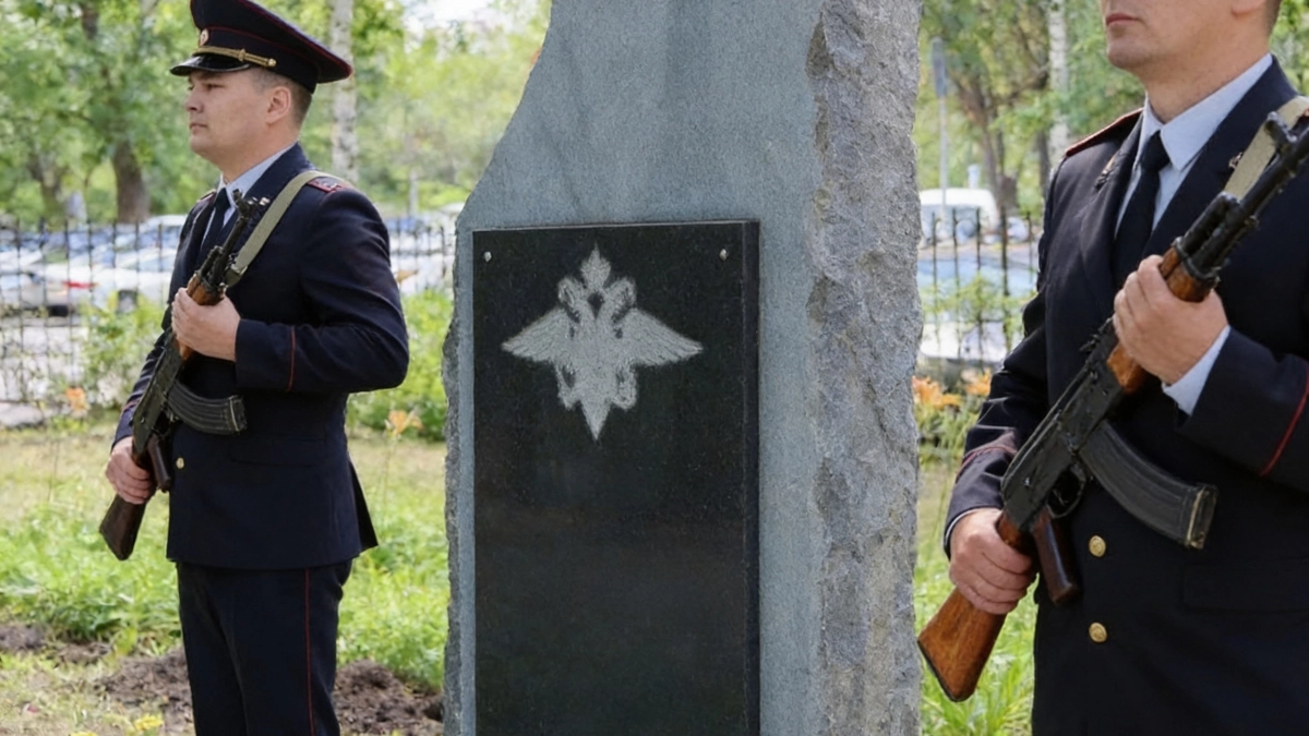 В Сибае открыли мемориал полицейским, погибшим при исполнении служебного долга