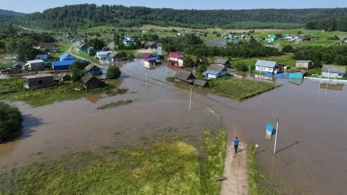 Паводок в Аскинском районе отступает: от воды освободились уже 54 участка
