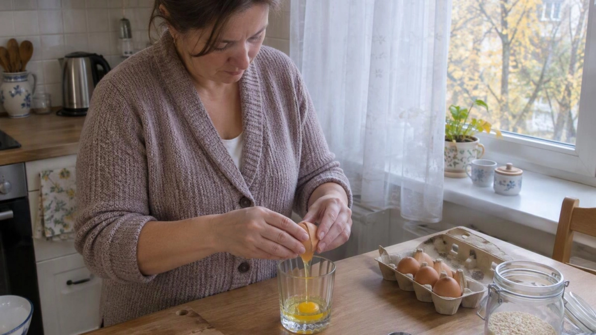 Перестала жарить яйца обычным способом: использую стеклянную кружку и получаю нежный завтрак без лишнего масла