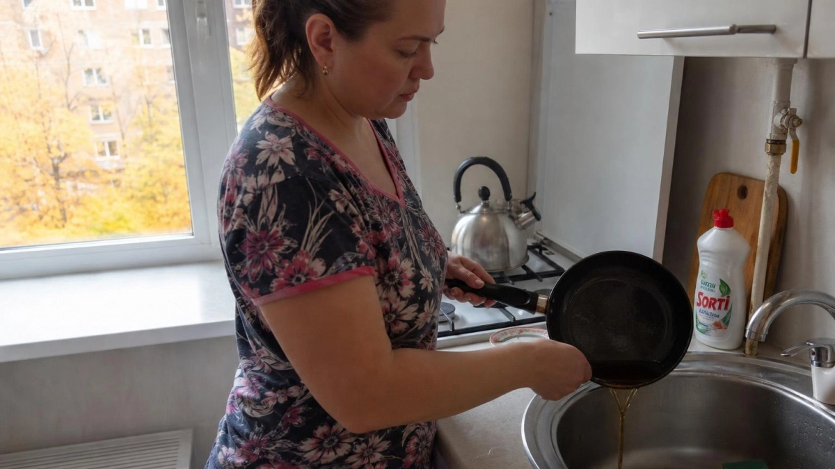Всего ложка масла в слив перед уходом: простая хитрость чтобы навсегда забыть о неприятном запахе в доме